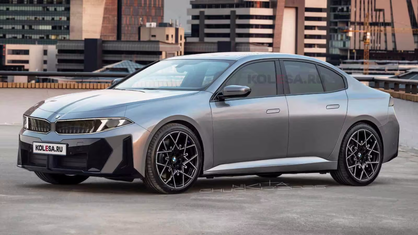 Protótipo do próximo BMW Série 3 térmico em vista lateral