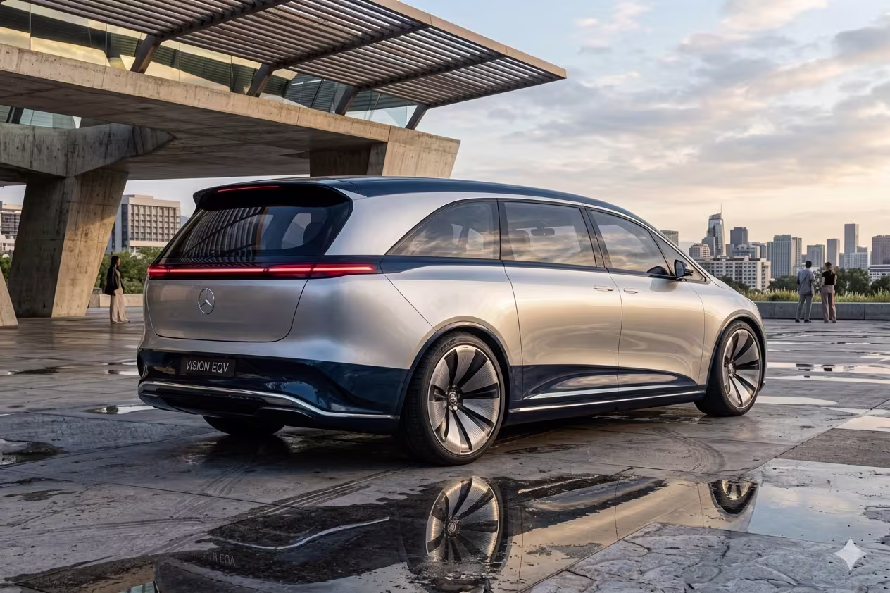 Mercedes-Benz Vision V visto pela traseira