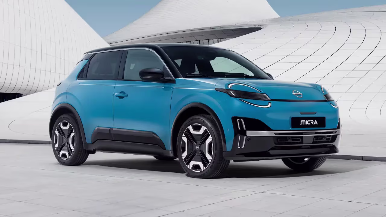 Nissan Micra elétrico em material de divulgação