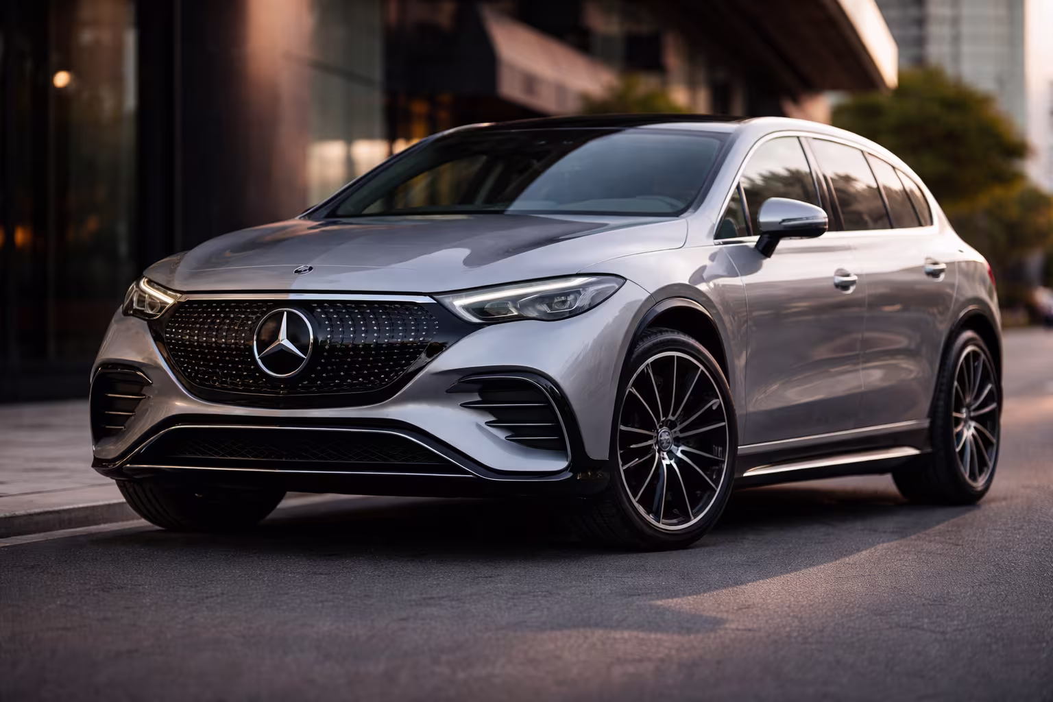 Mercedes-Benz EQS visto de frente