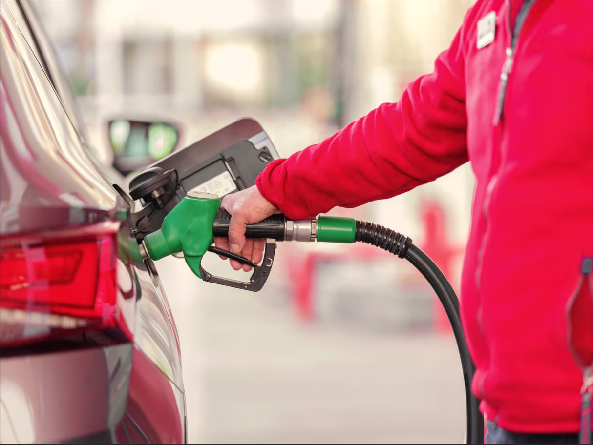 Bomba de gasolina em posto brasileiro