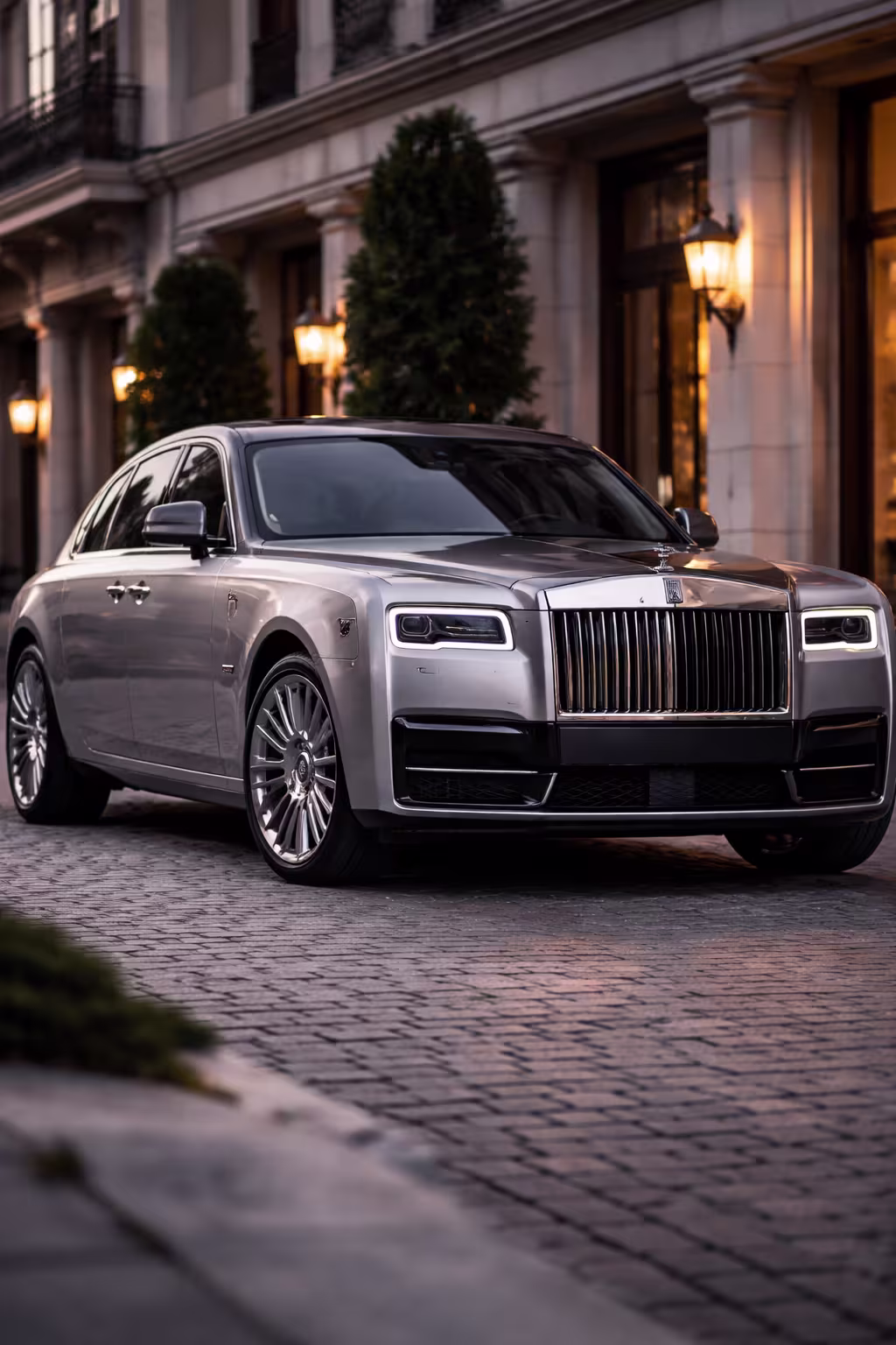 Rolls-Royce com motor V12 visto de frente
