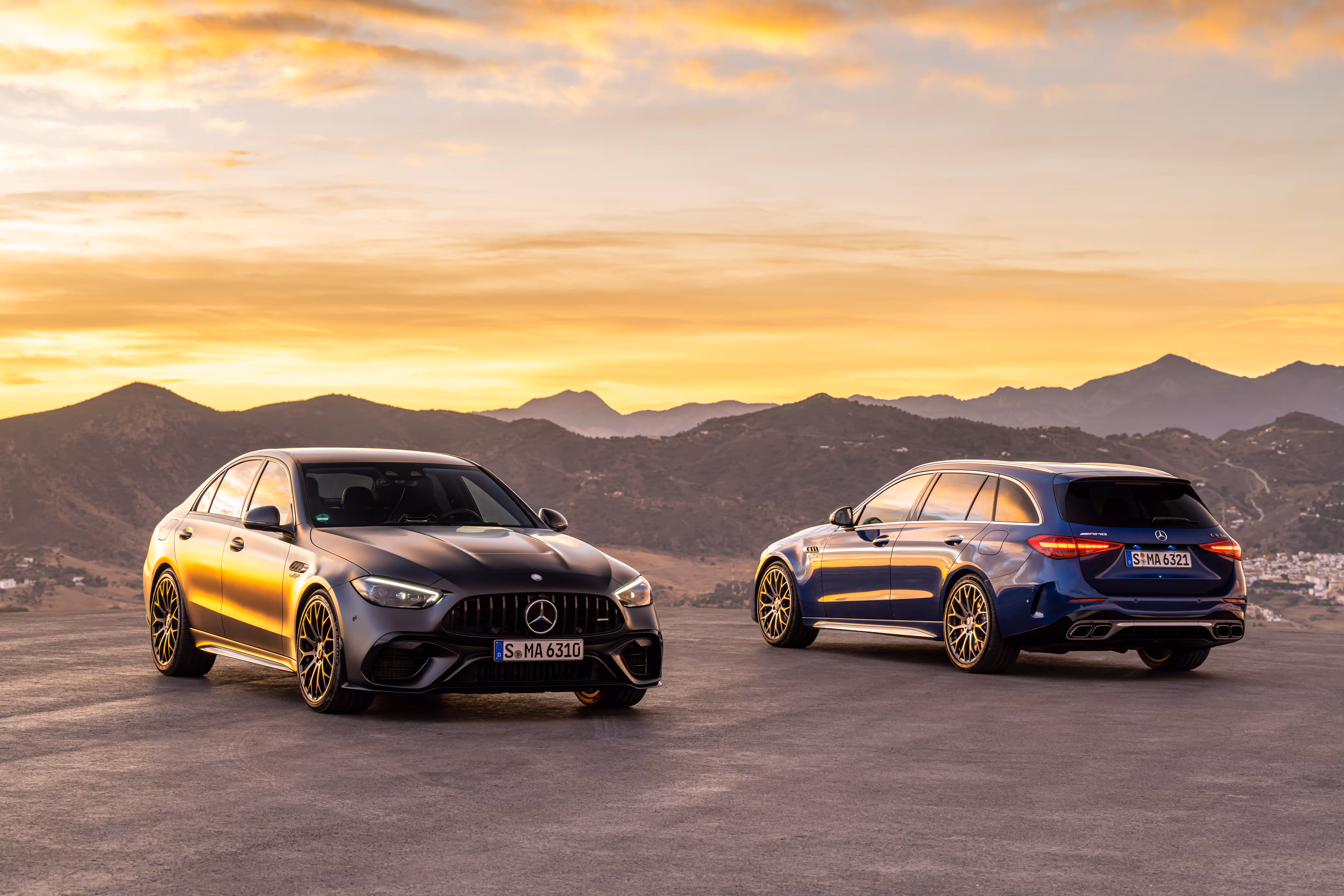 Mercedes-Benz Classe C visto de frente