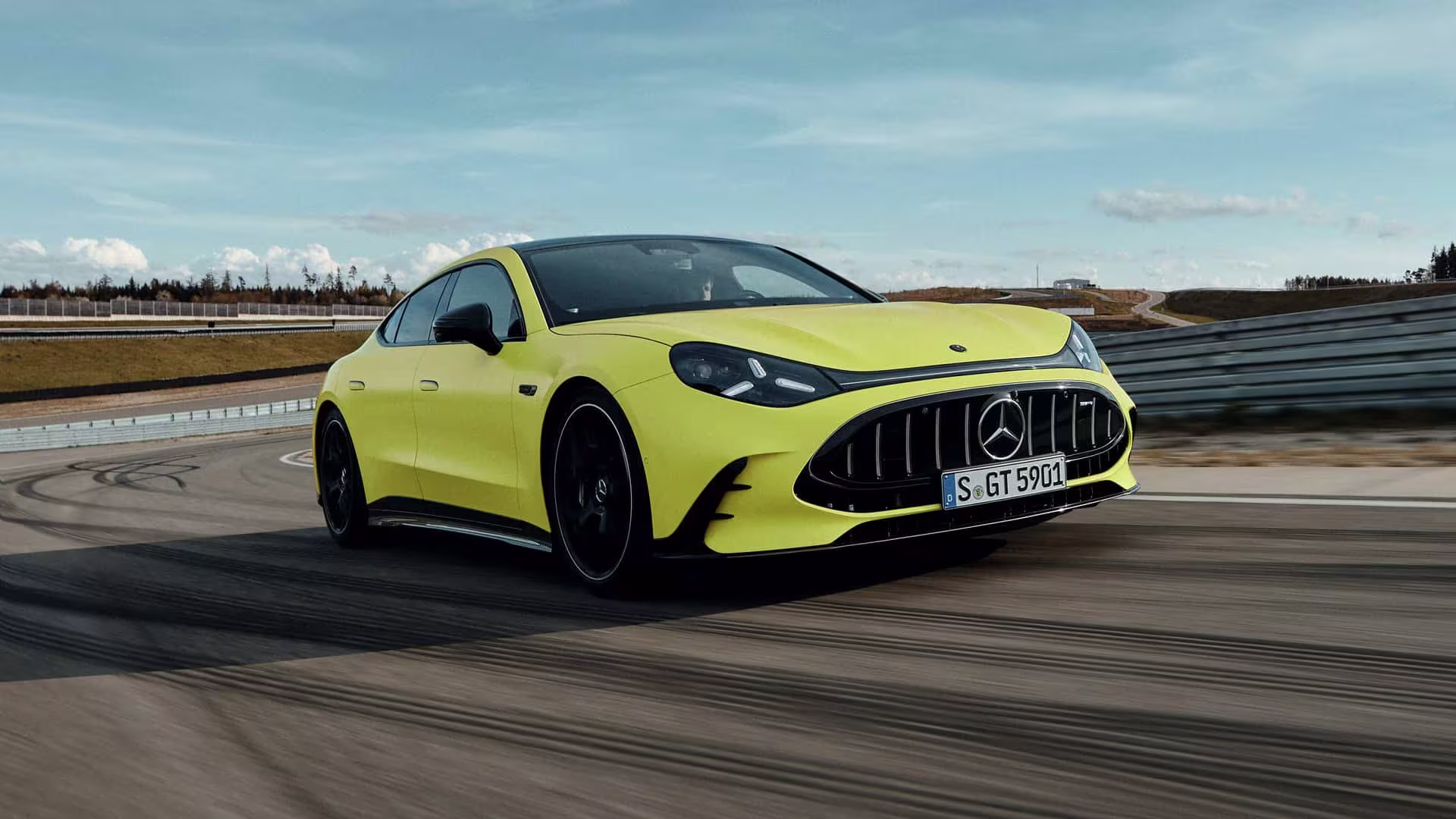 Mercedes-AMG GT elétrico em imagem de estúdio