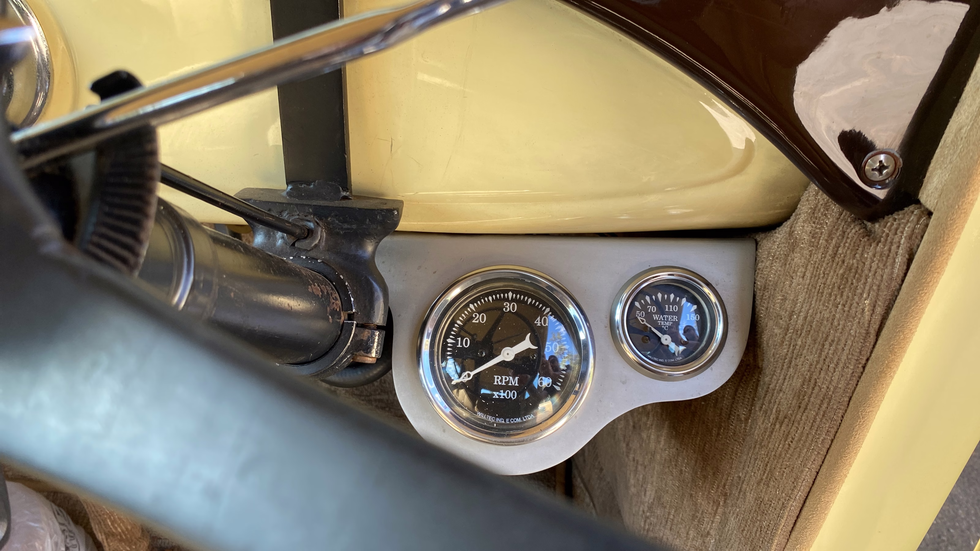 Instrumentos do painel do Ford Model A Tudor Sedan 1928