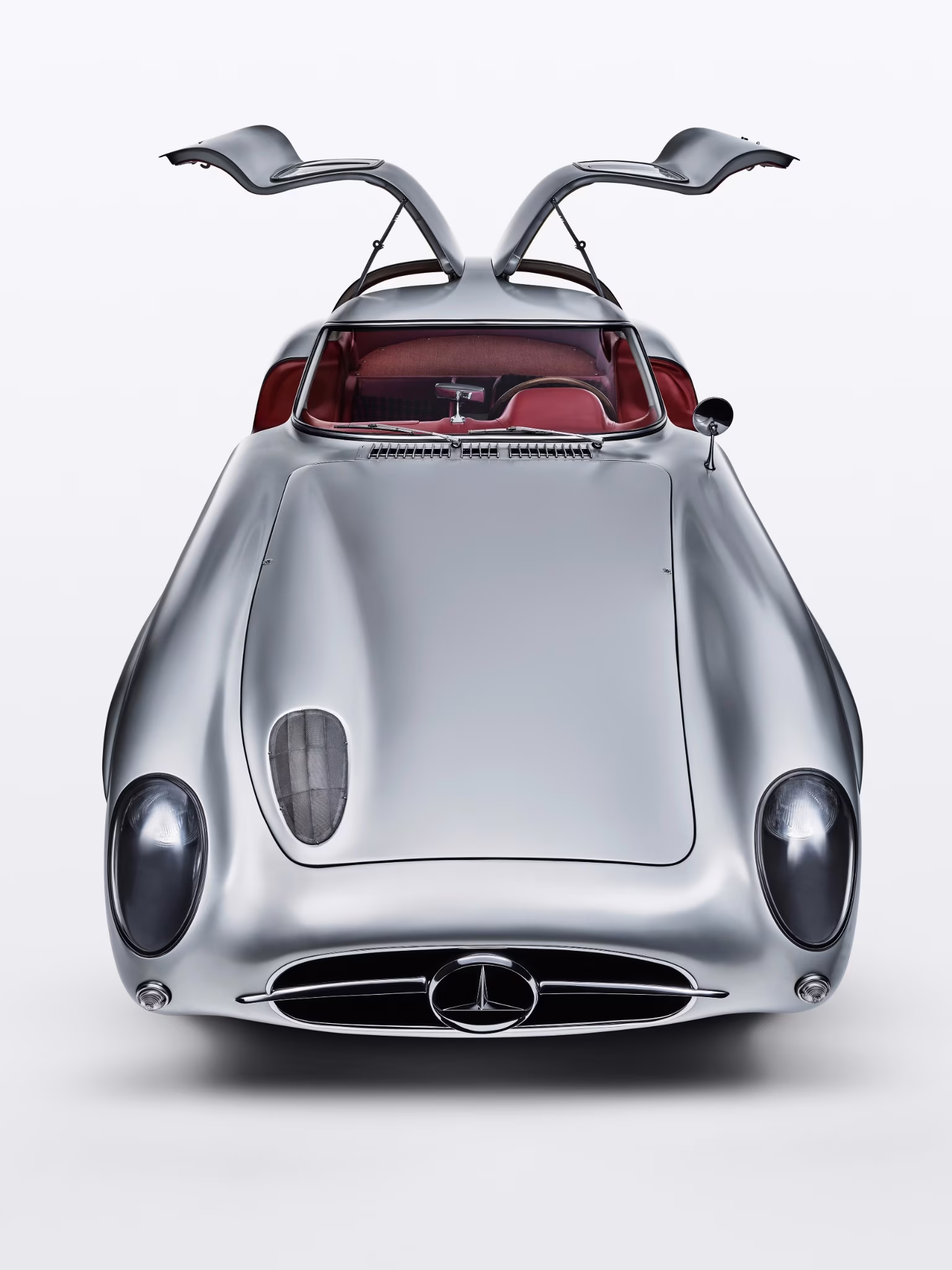 Perfil lateral do Mercedes-Benz 300 SLR Uhlenhaut Coupé 1955