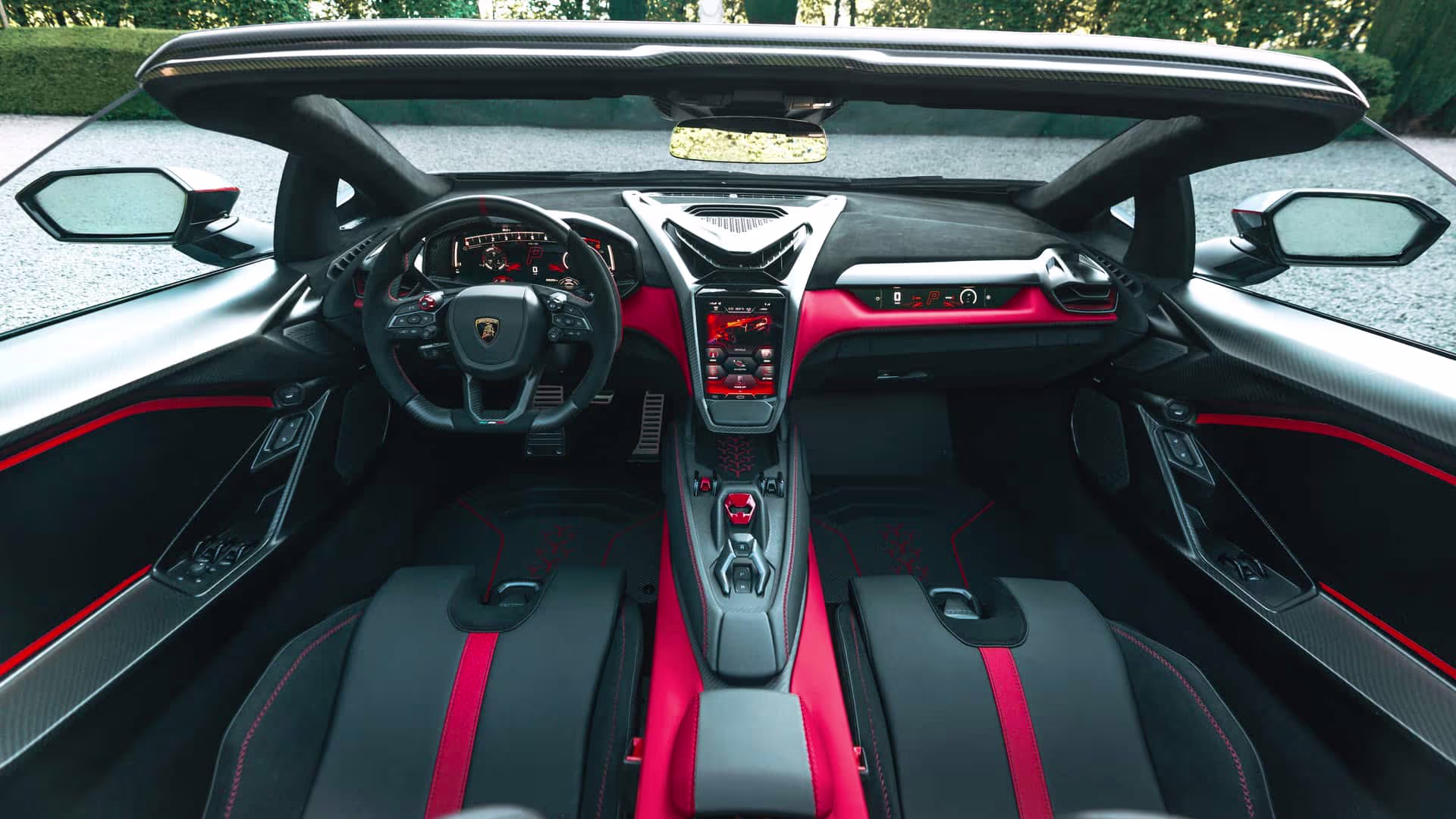 Interior do Lamborghini Fenomeno Roadster