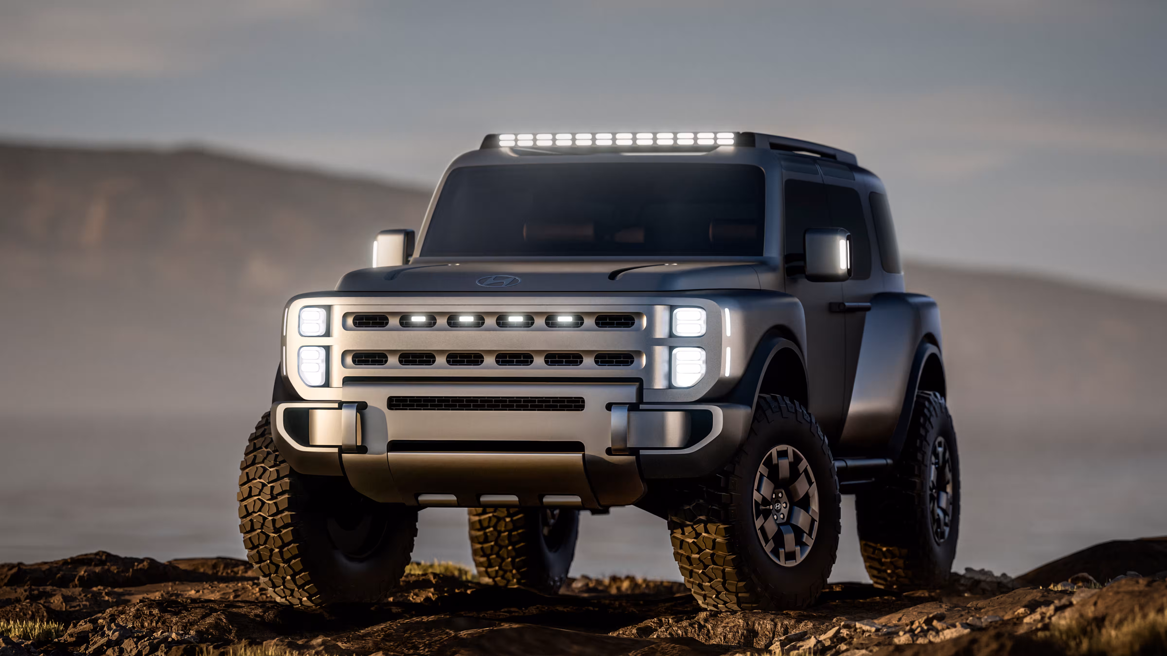 Dianteira do Hyundai Boulder Concept