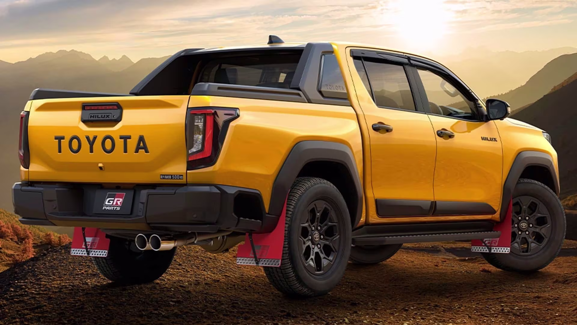 Traseira da nova Toyota Hilux 2027 na versão Z Adventure