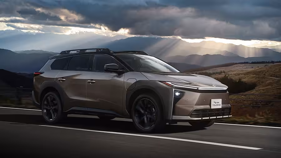 Veículo elétrico da Toyota em imagem de divulgação