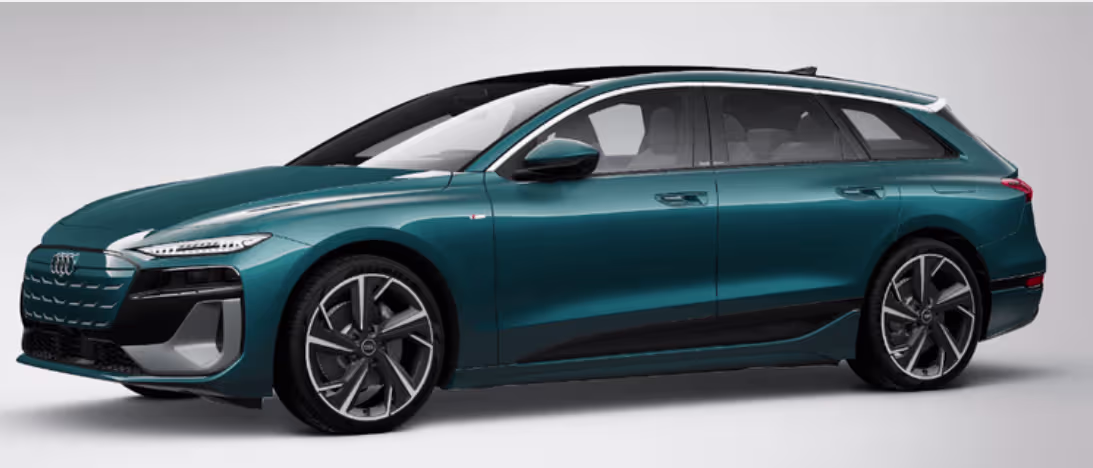 Dianteira da Audi A6 Avant e-tron