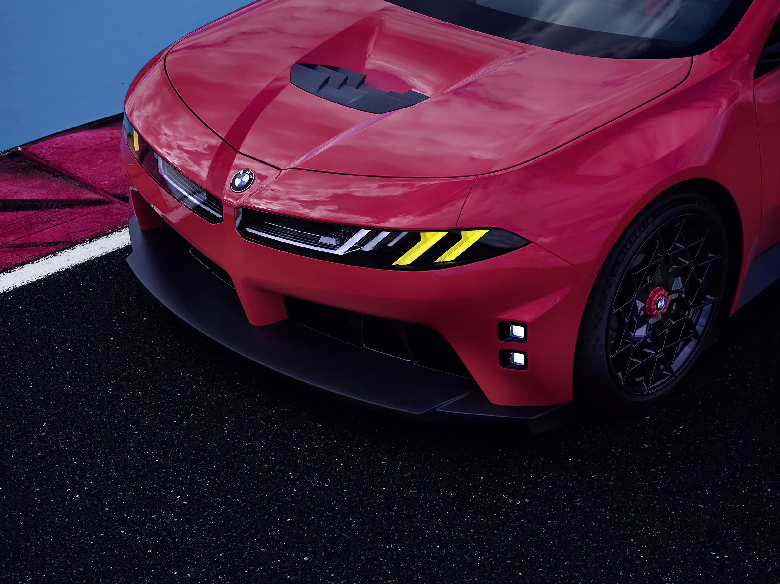 Detalhe dianteiro do BMW M Concept Neue Klasse