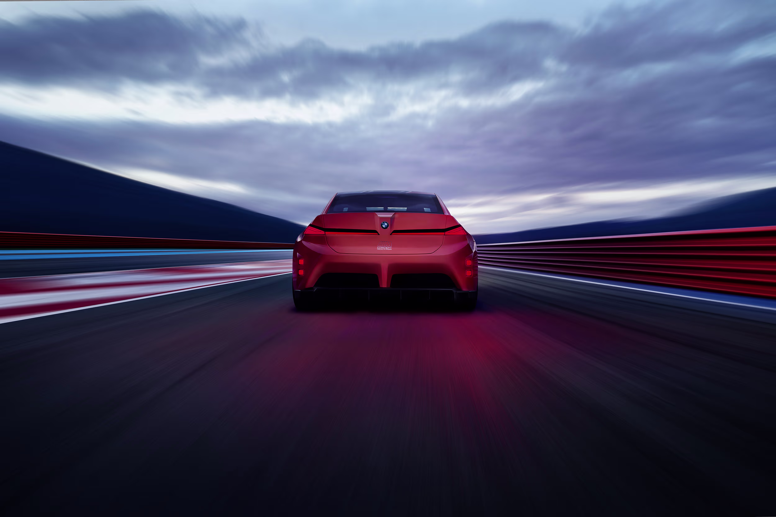 BMW M Concept Neue Klasse em ambiente de pista