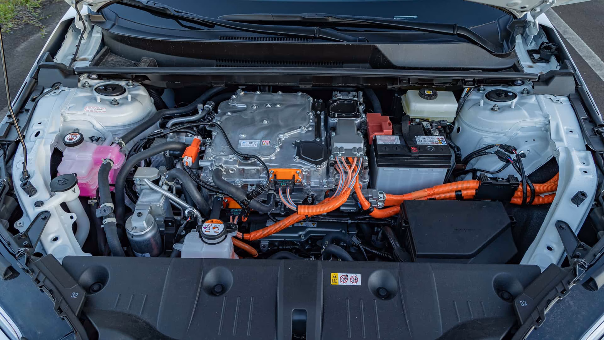 Conjunto mecânico do Toyota bZ4X elétrico