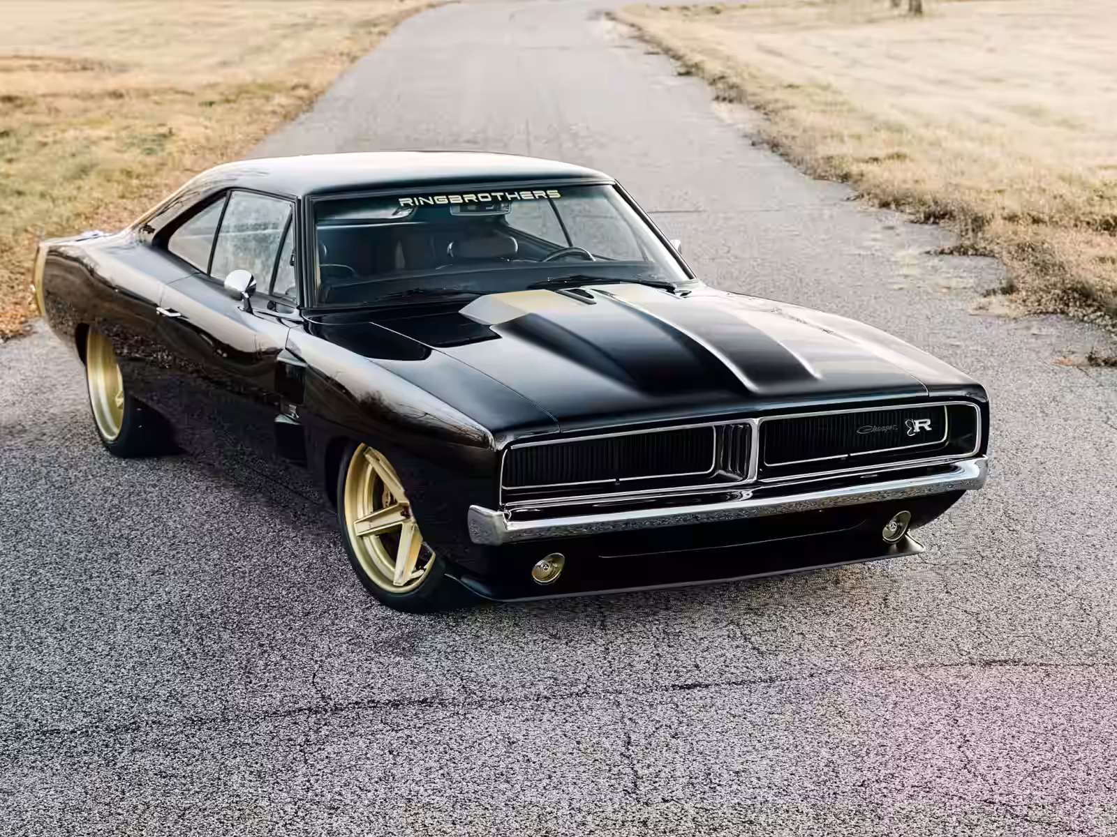 Frente do Ringbrothers TUSK Dodge Charger 1969
